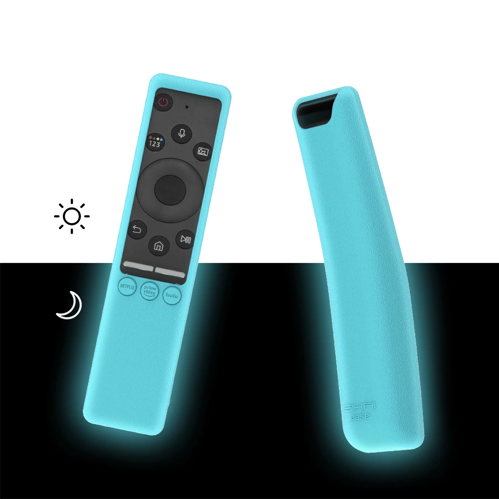 SIKAI Funda protectora de silicona para Samsung BN59-01312A BN59-01329A QLED 8K TV OneRemote cubierta de batería antideslizante con bucle remoto