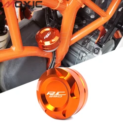 Aluminum Alloy Rear Brake Fluid Reservoir Cap Cover Rear Brake Pump Cap for KTM RC 390 rc390 2013-2023