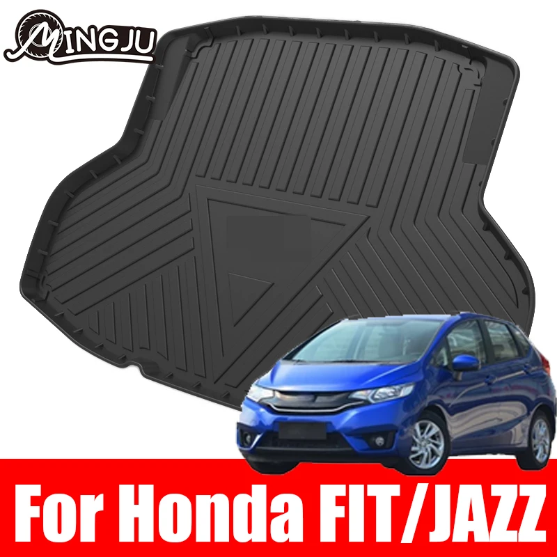 

Durable Boot Carpets Washable Trunk Storage Mat Rollable Back Box Cushion For Honda FIT JAZZ Hatch 2014 2016 2017 2018 2019