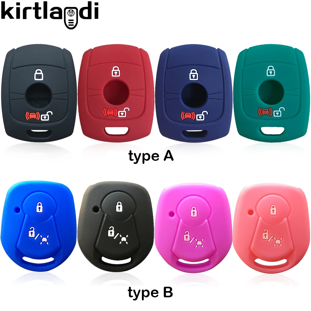 silicone key case shell 2/3 button car key cover for Ssangyong Rexton Actyon Kyron Korando holder keychain car key cover remote