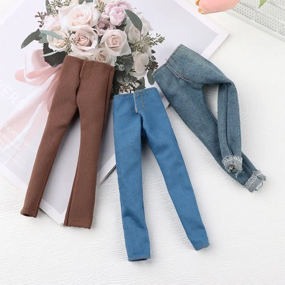 High Quality 1:6 Scale Male Doll Pants Dolls Accessories Toy Clothes Mini Casual Jeans Doll Trousers Role play Dress Up Game