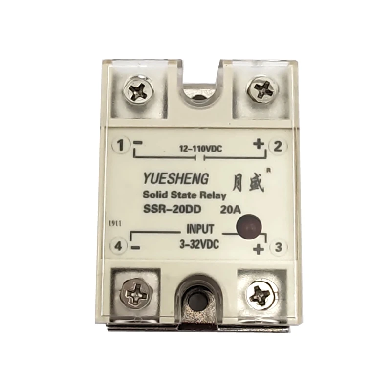 Sterownik DC DC przekaźnik stanu stałego SSR-10DD SSR-20DD DC Relay10A 15A 20A 25A płynny rozruch silnika softstart silnika