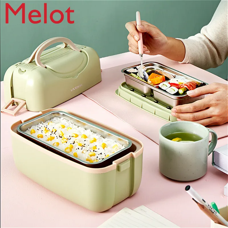 High-End Luxury Rechargeable Heating Multifunctional Double-Layer Rechargeable Insulated Lunch Box Hot Food Artifact