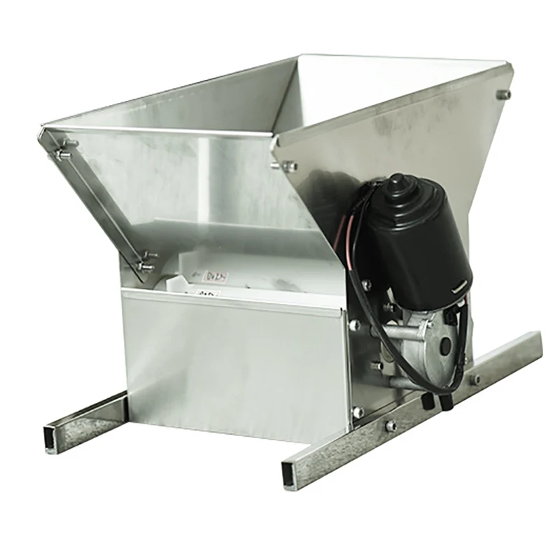 Pode triturador elétrico de aço inoxidável roda dupla elétrica triturador pequena família casa-vinho de frutas de vinho fabricado 24v