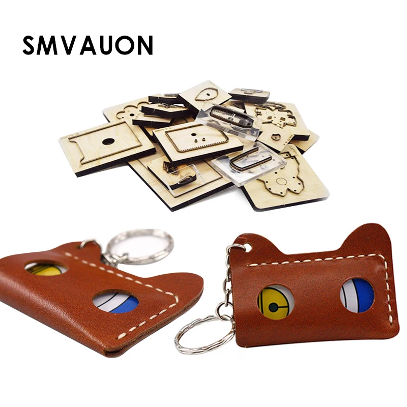 

2024 New Fashion Cat Ear Card Case Decoration Wooden Die Cutting Diy New Card Holder Steel Die For Die Cutting Machine