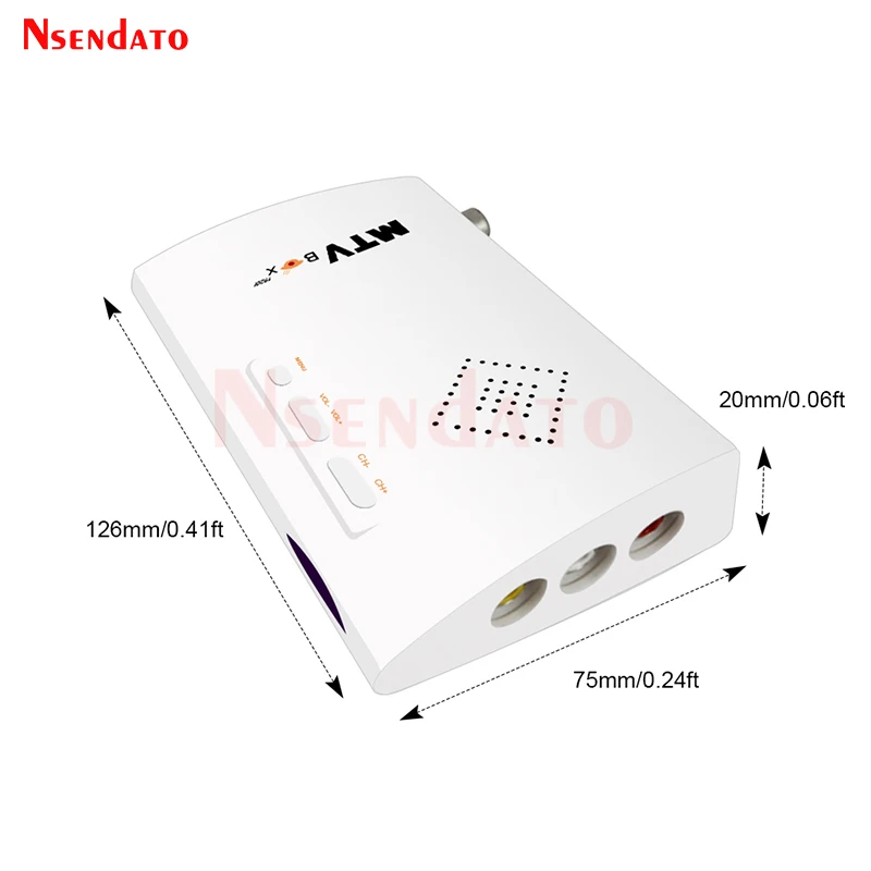 Mtvボックスav-vgatvレシーバーチューナー1080p外部lcdcrt tvチューナーhdtvコンピューターモニター用リモコン付きセットトップボックス