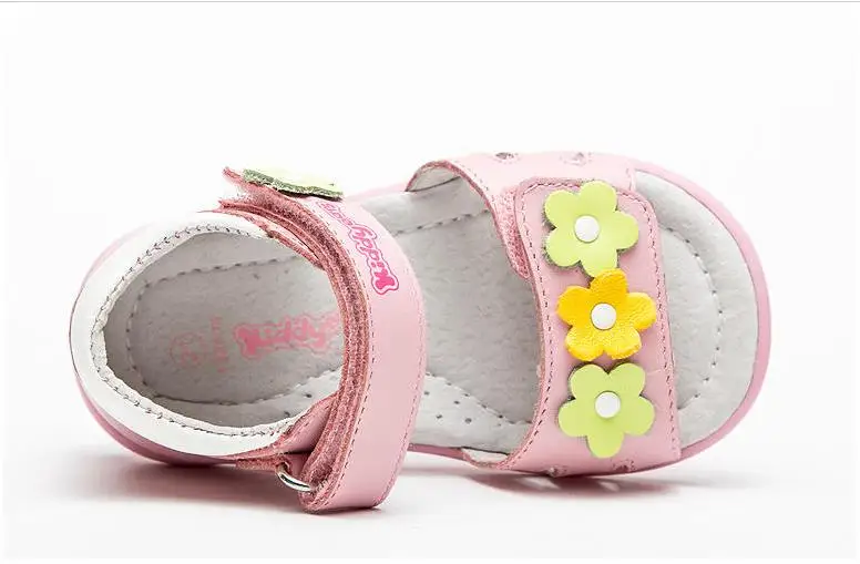 Super Quality 1pair white girl Orthopedic Genuine Leather NEW Children Sandals, Kids Baby Soft Sole Shoes