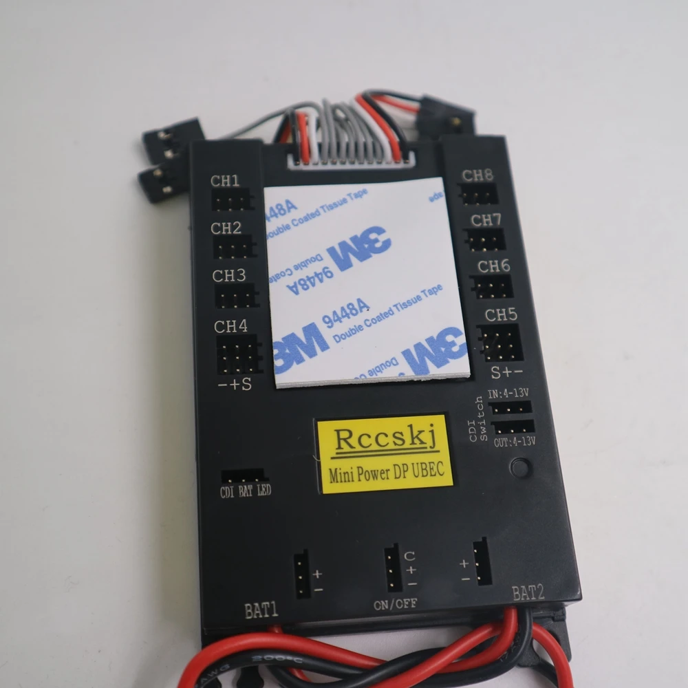 Mini Servo Section board Power Box for gas plane with 20A UBEC