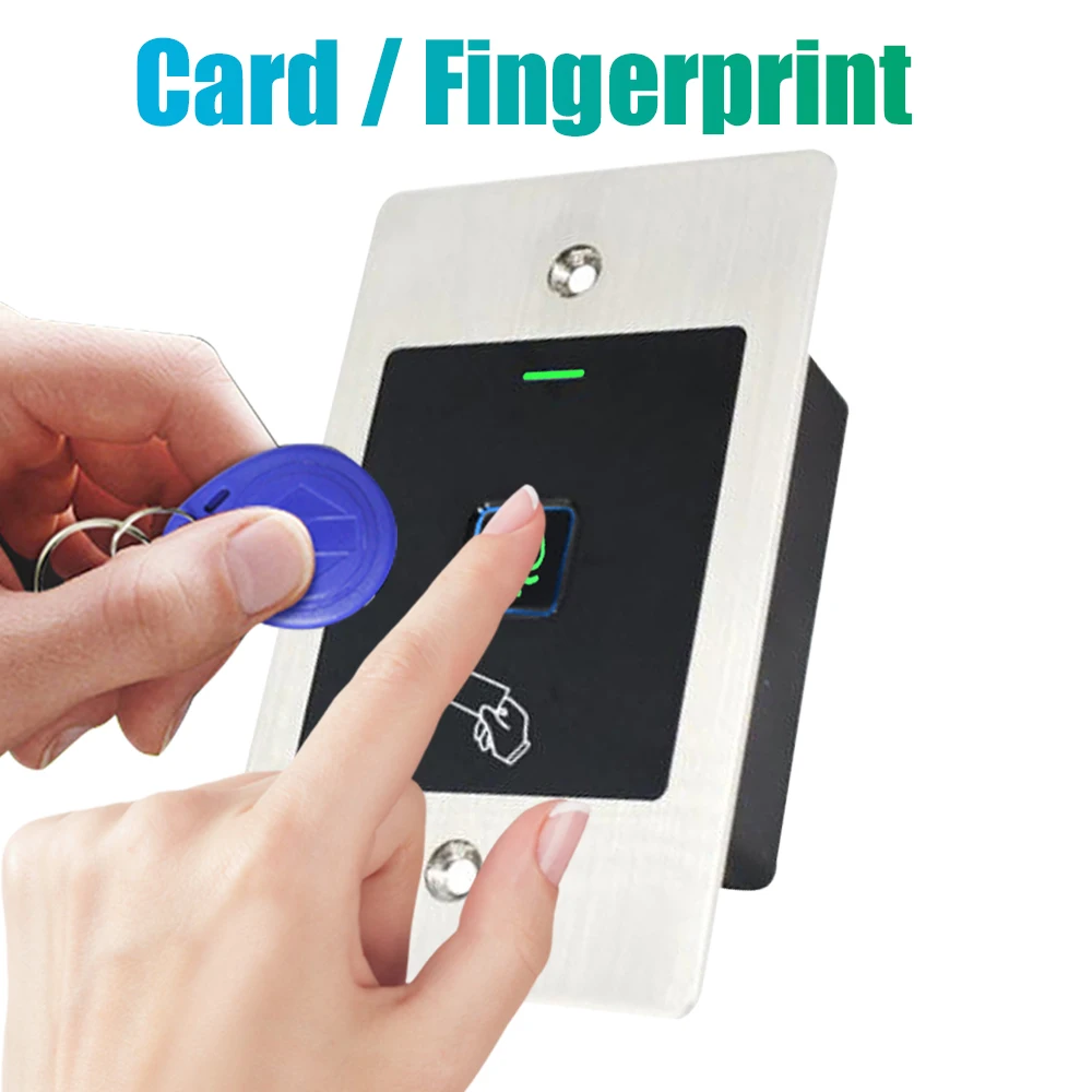 Embedded Access Control RFID Card Fingerprint 125KHz EM Access Control Machine lP66 Waterproof Wiegand Metal reader 1000 user