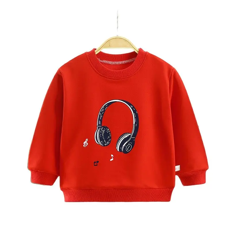 

Children's Sweater Hoodie Spring 2021 New Boys and Girls Round Neck Sweater Big Kids Cartoon Fashion Casual Hoodie Upsurge