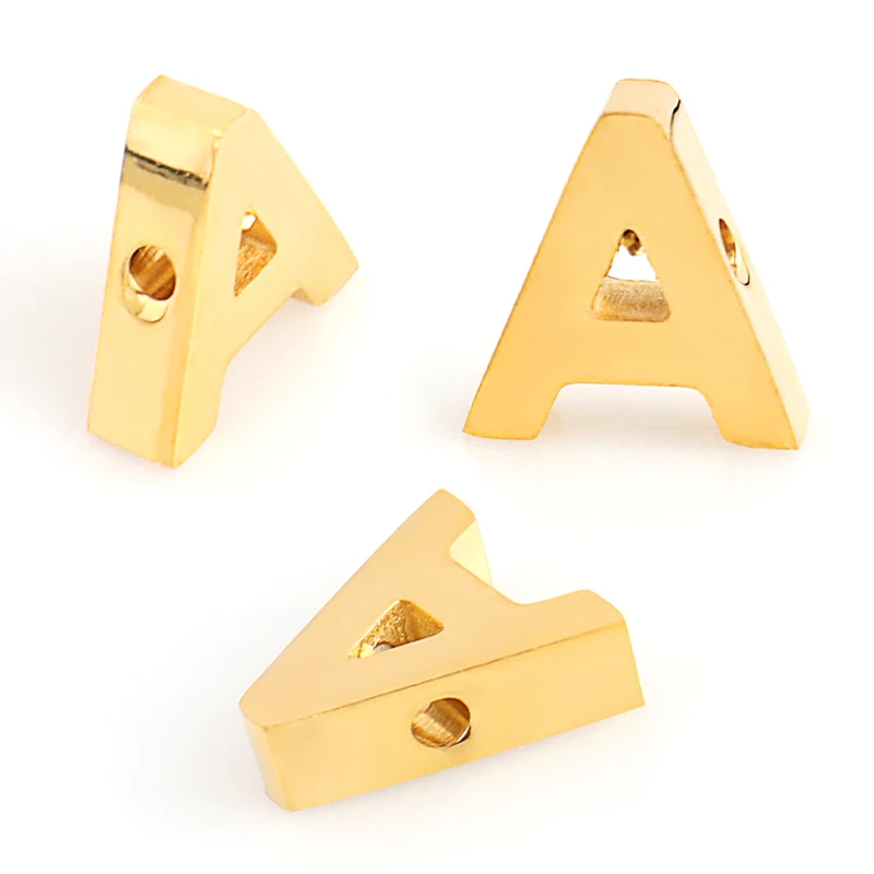 5pcs/lot Stainless Steel A-Z 26 Letter Pendants High Polish Letter Charms For DIY Jewelry Supplies Handmade Accessories Findings