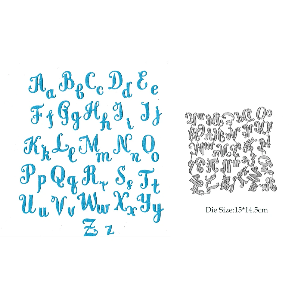 Alphabet Die Cut Metal Cutting Dies Scrapbooking Card DIY Stencil Embossing Folder New Stamps And Slimline Dies Paper Craft