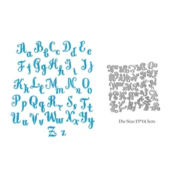 Alphabet Die Cut Metal Cutting Dies Scrapbooking Card DIY Stencil Embossing Folder New Stamps And Slimline Dies Paper Craft