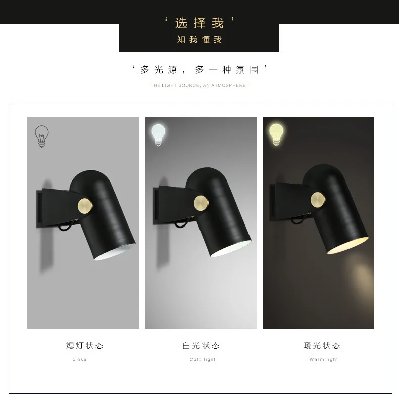 Carronade Wand Licht Europa Nordic Kleine Kupfer drop licht Led Goldene Moderne Schlafzimmer Esszimmer Bar deco design Led loft wand lampe – Detail 22