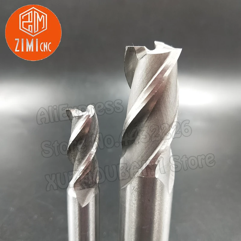 11mm 12mm 13mm 14mm 15mm High Speed Steel Carbide Milling Cutter White Steel End Mill 3F SWT CNC Milling Tool Cutter Milling Set