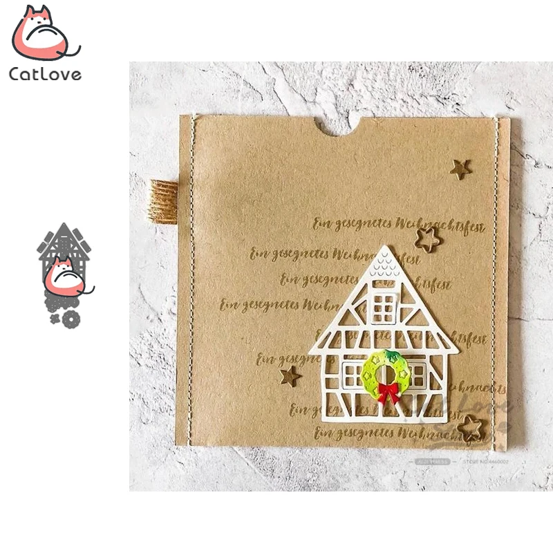 House Building Decoration Metal Cutting Dies Scrapbooking Stencil Die Cuts Card Making DIY Craft Embossing New Dies For 2019