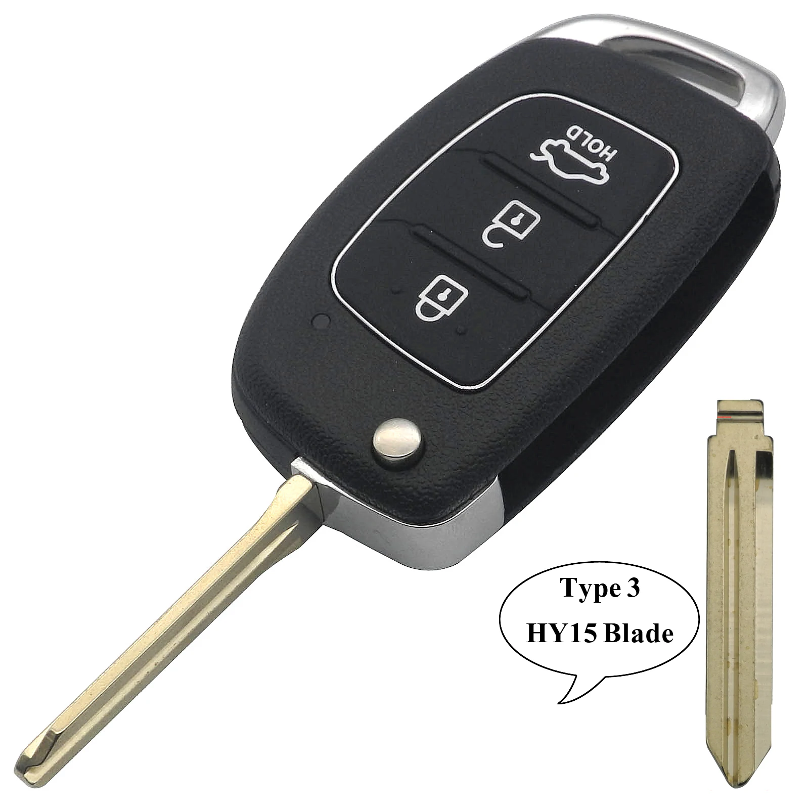 Fernbedienungsschlüssel 3 Tasten 433Mhz ID46 Chip für Hyundai New IX35 IX25 IX45 Elantra SantaFe Sonata TOY40/HY20/HY14 Schlüsselsteuerung