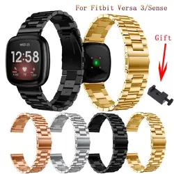 For Fitbit Versa 3/Sense Diamond Strap For Fitbit Versa3 Classic Men's Watch Women's Bracelet Replacement Wristband Accessories