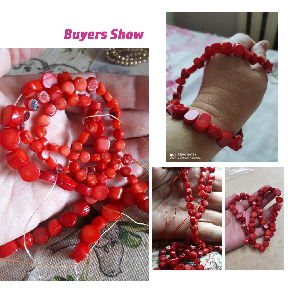 New Natural Stone Coral Beads Irregular Loose Beads Jewelry Making DIY Bracelet Necklace Accessories Exquisite Gift Size 3x6mm