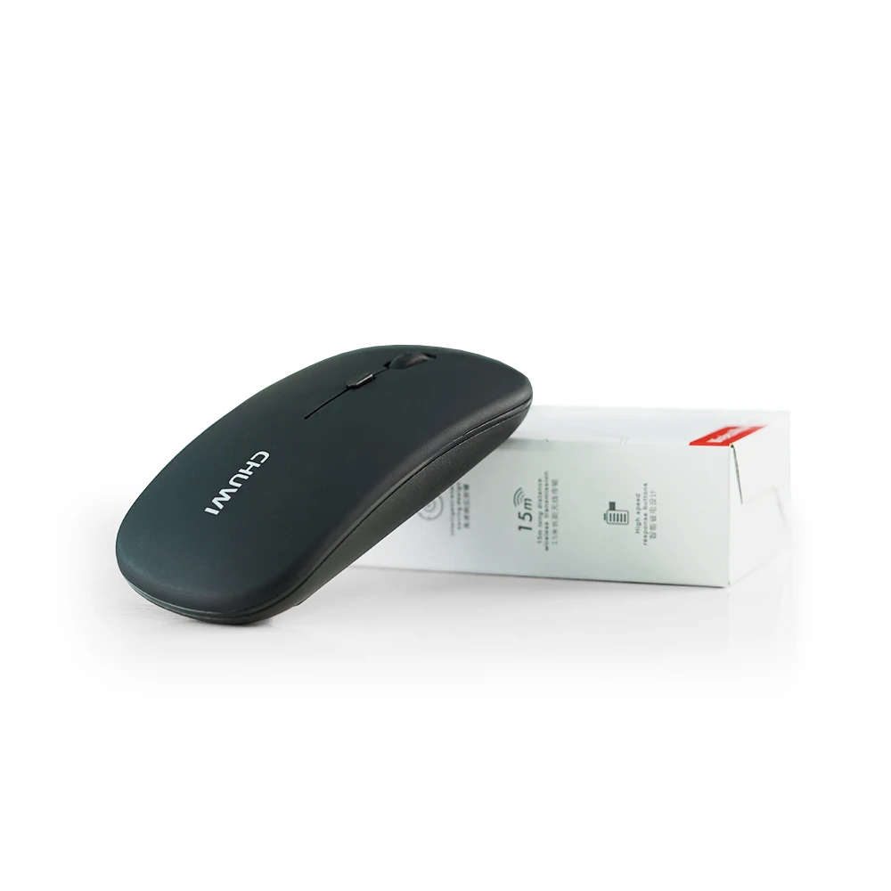 Mouse Wireless 1pcs 2.4Ghz Mouse USB ricaricabile nero
