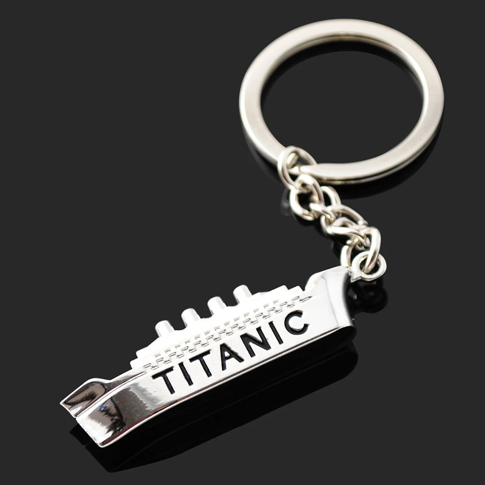 JACK ROSE Titanic Cruise Ship Model Keychain Charm Mini Steamship Key Chain Lovers Women Men Keyring Holder Jewelry Gifts