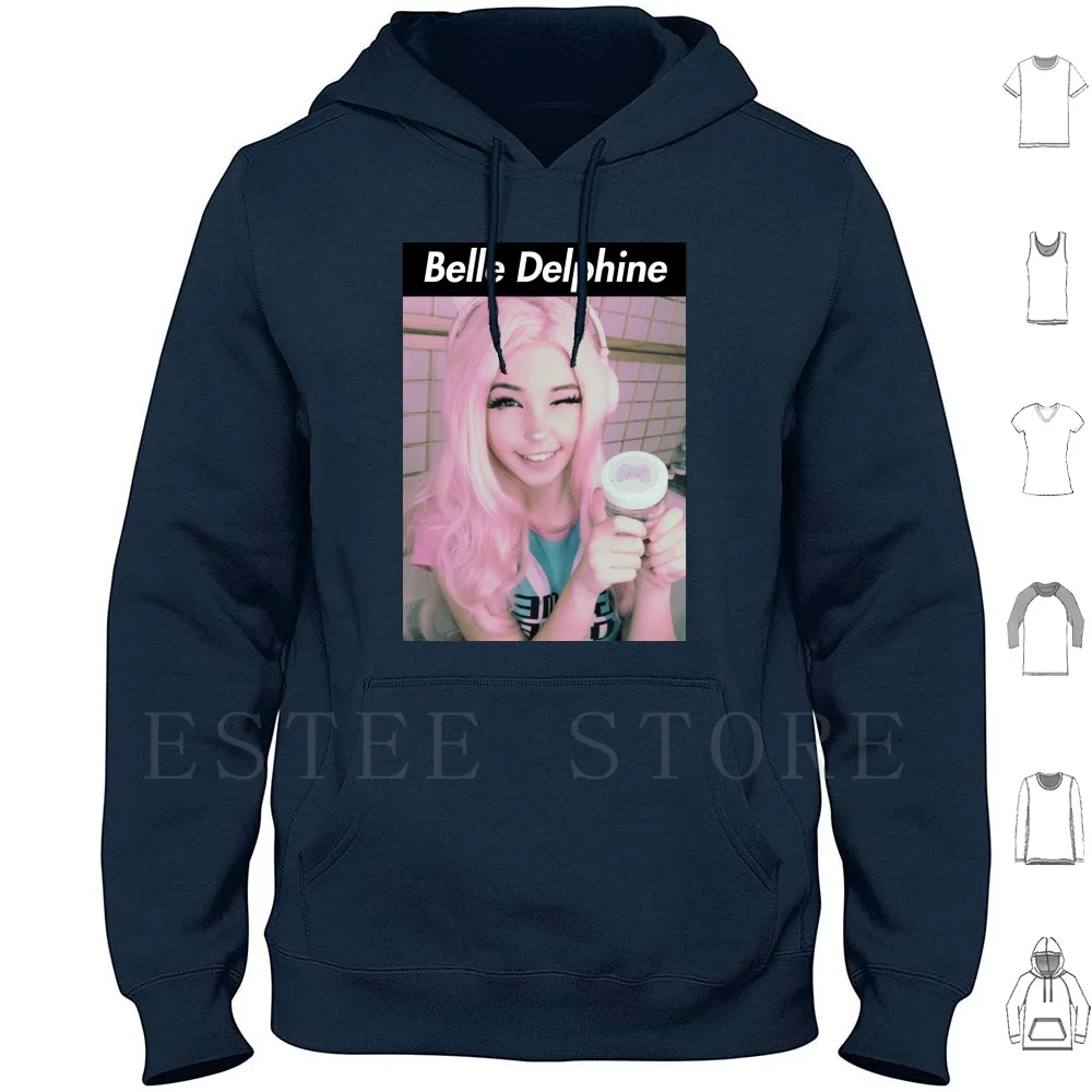 Belle Delphine 2 Hoodie Long Sleeve Hit Or Miss Hit Miss Belle Delphine Belle Delphine Kawaii Anime Cosplay Girls