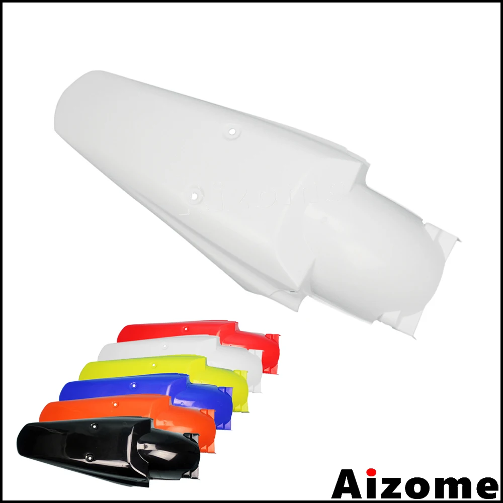 Guardabarros trasero Universal para moto de cross, guardabarros blanco Enduro para Honda CR XR CRF 100 150 200 230 250 350 400 450 500 600 650