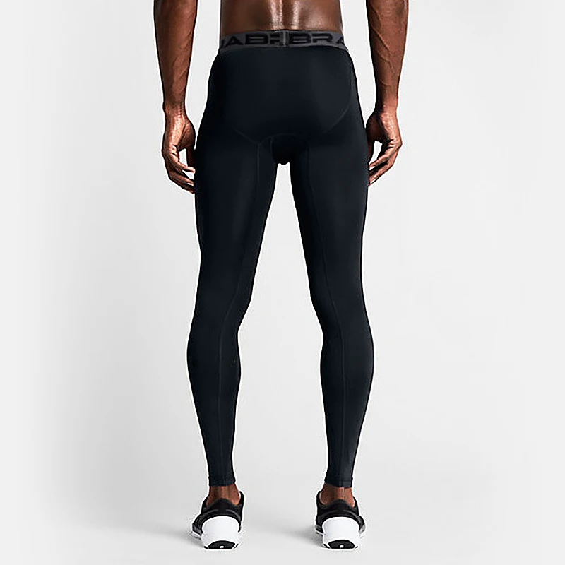 Pantaloni sportivi da uomo pantaloni da corsa elastici compressione palestra calzamaglia Fitness Leggings da allenamento per esercizi sudore