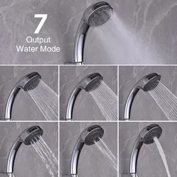 KOHEEL 7 Spray Mode shower head rain shower head hand shower Multifunction shower head water saving spa shower head