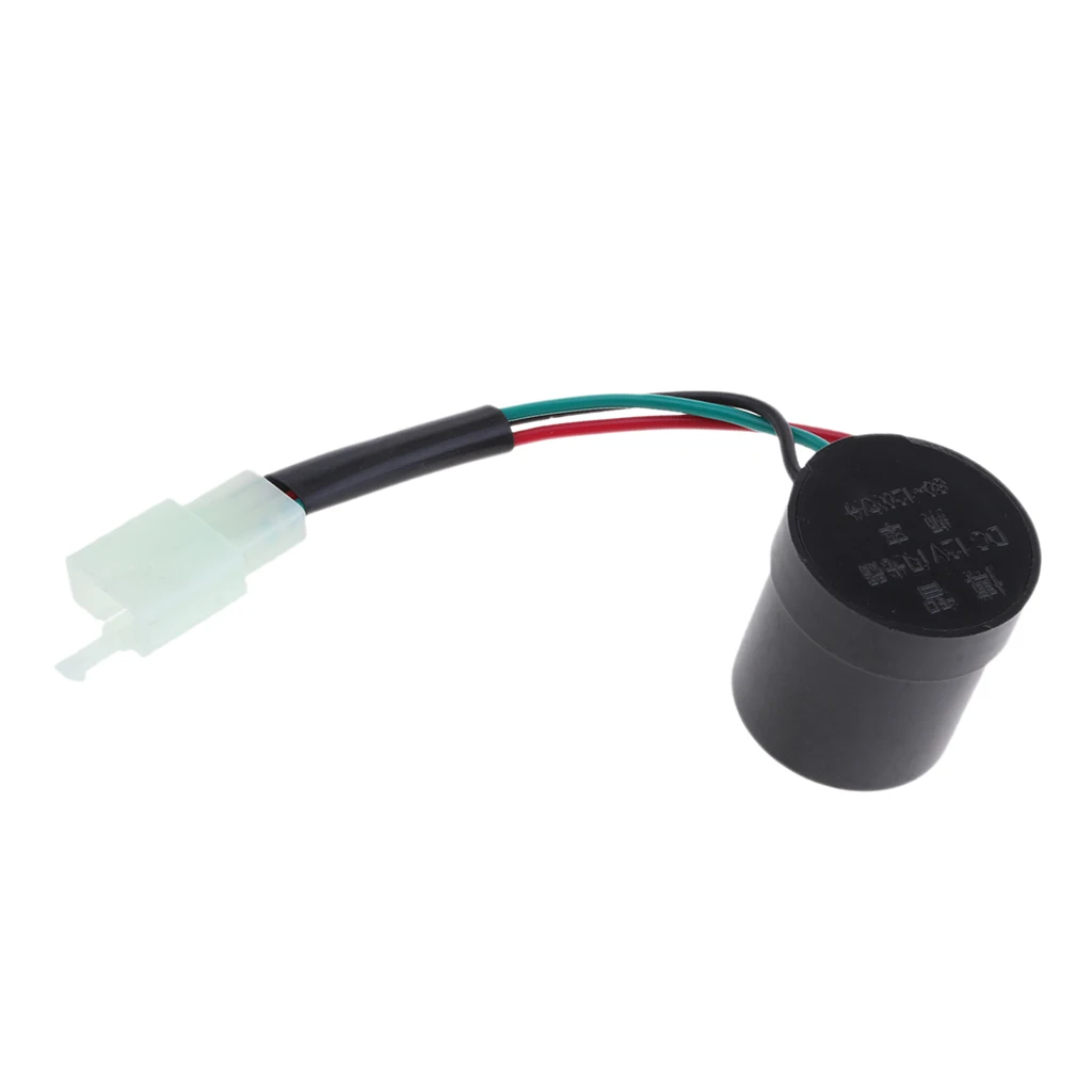 1 Piece Universal Motorcycle LED Turn Signal Indicator Flasher Relay can be fitted on DC 12V motorcycles- Round Style 3 Wires