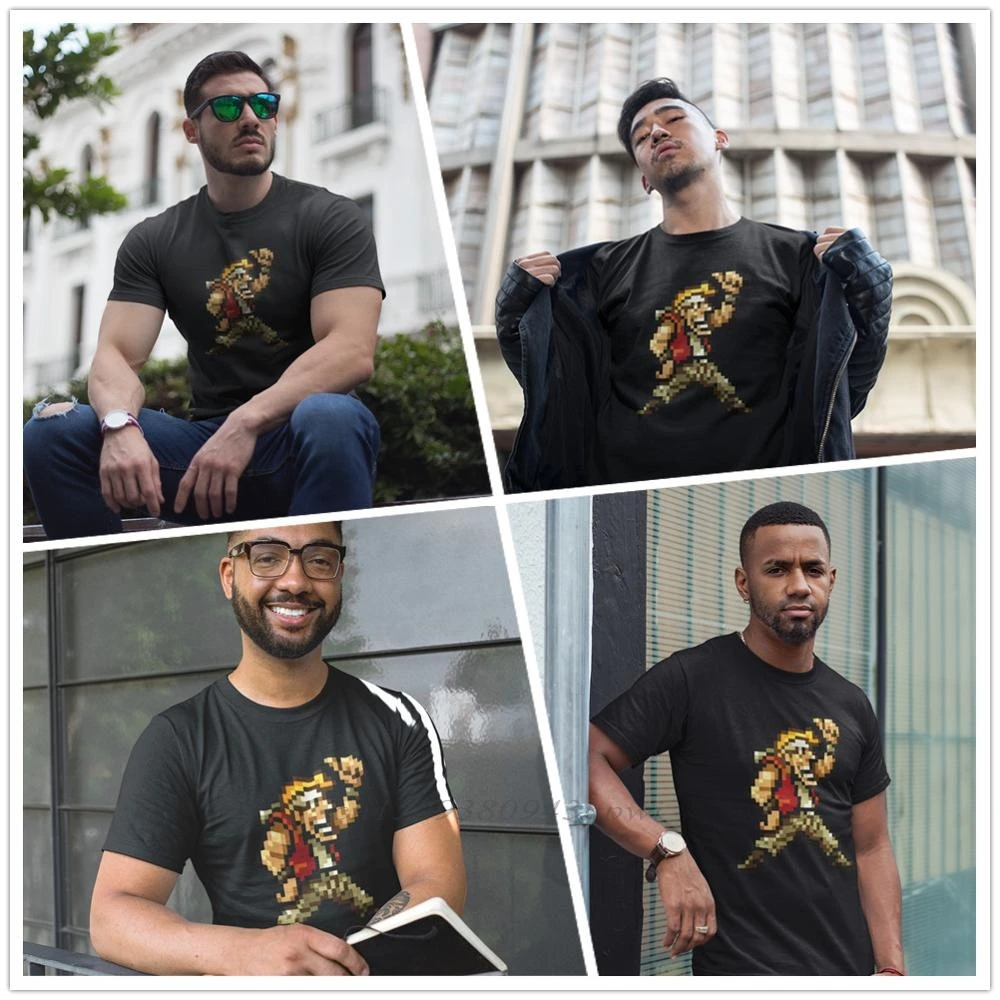 Metal Slug T Shirt Marco Rosi T-Shirt Graphic Tee Shirt Beach Cute 100% Cotton Short-Sleeve Men Tshirt