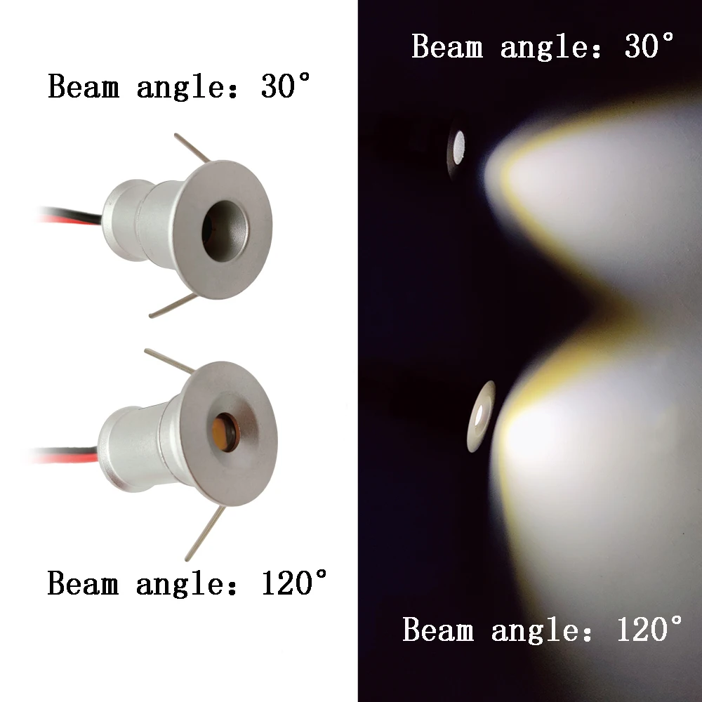 1W Small Ceiling Downlight IP65 Embedded Mini Star Light Wine Cabinet Jewelry Display Cabinet Light