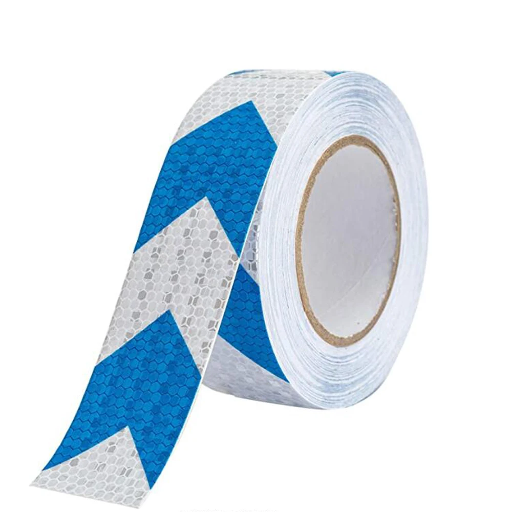 5 cm x 25 m/Roll Verkeer Multi Color Grid Ontwerp Opvallendheid Reflecterende Veiligheidswaarschuwing Tape Film Stickers voor Vrachtwagen