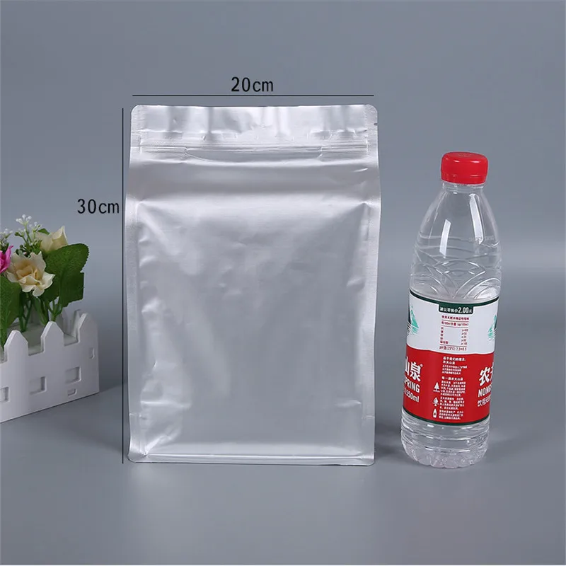 StoBag 50pcs Pure Aluminum Octagonal Sealing Bags Custom Red Date Food Packaging Medicinal Materials Wolfberry Sealed Bags