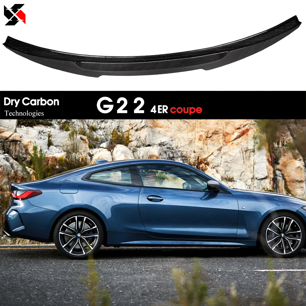 Dry Carbon Autoclave CF Rear Trunkn Boot Spoiler for BMW G22 New 4 Series 2-Door Coupe 2020 - 2026