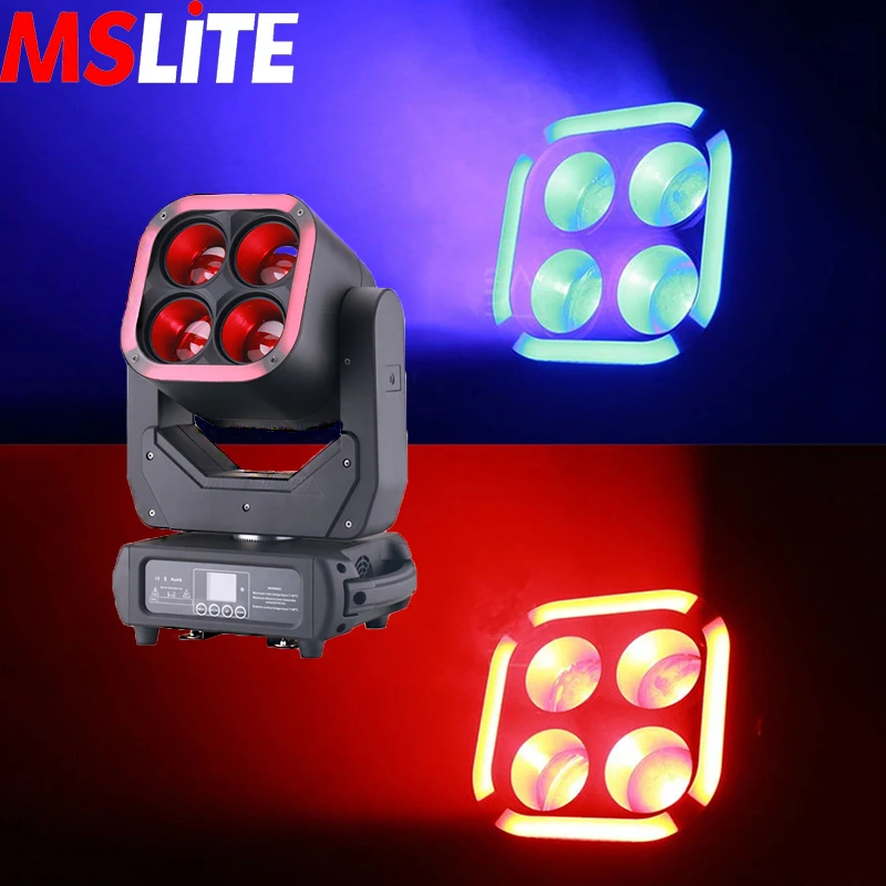 

High Quality 4X60W Moving Beam Wash Light LED Zoom Moving Head Light For DJ Stage Events