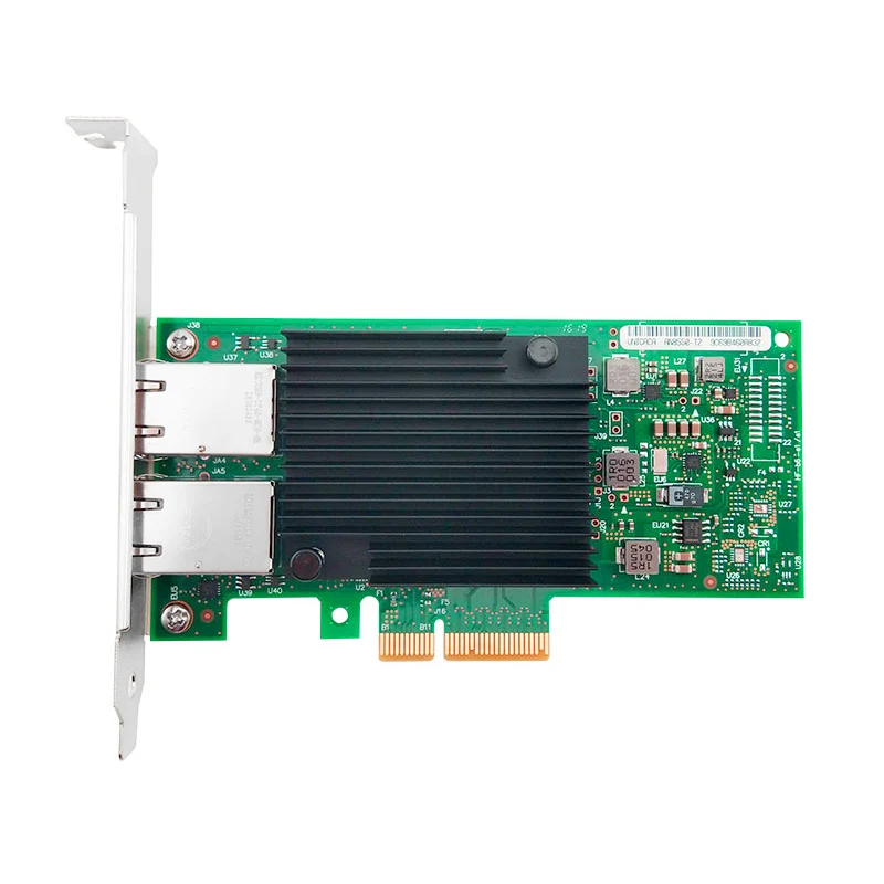 X550-T2 PCIe 3.0 x4 10G Network Card 2 Port RJ45 10Gbase-T NIC Intel X550AT2 Chipset 1GbE/2.5GbE/5GbE/10GbE Auotonegotiation