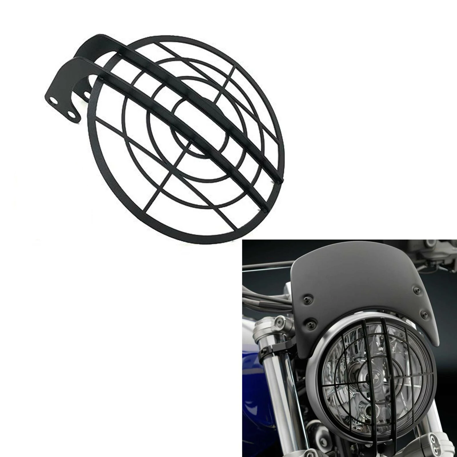 

Motorcycle Headlight Protector Guard Grill Cover For BMW R NINE T R9T 2014-2020