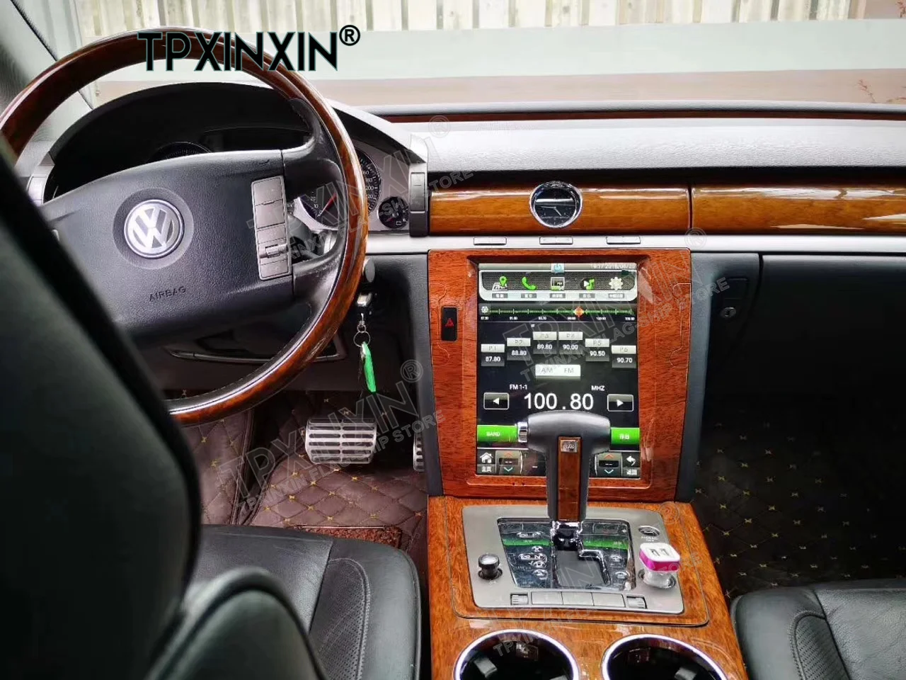 12,1-дюймовый экран Android 14 для VW Volkswagen Phaeton 2004-2015, автомобильный мультимедийный GPS-навигатор, стерео головное устройство, радио Carplay