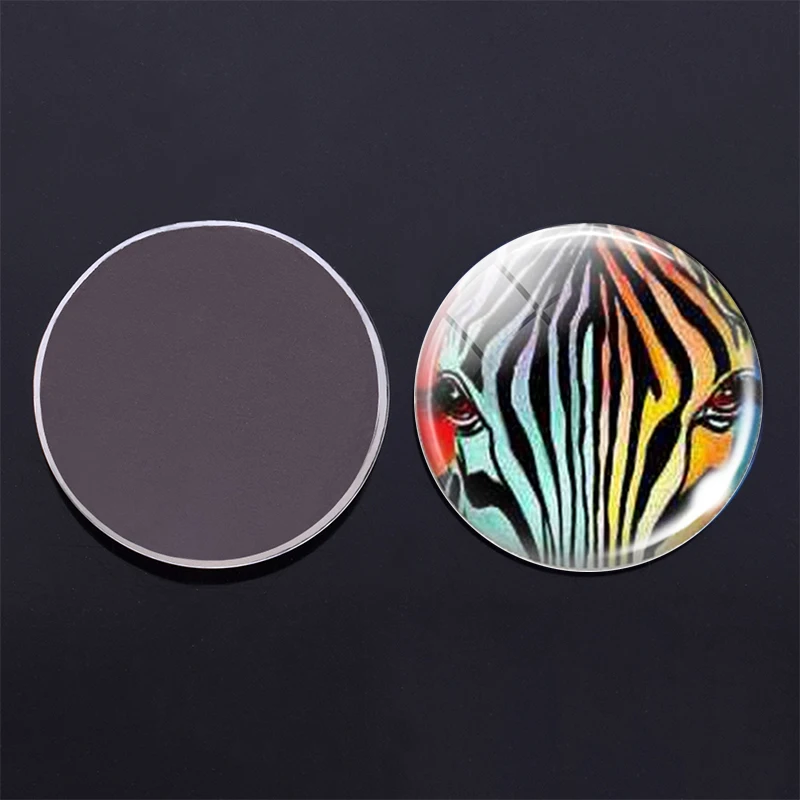 Glowing at Dark Magnetic Stickers  Glass Dome  Refrigerator Message Note Holder  Home Decor  30mm