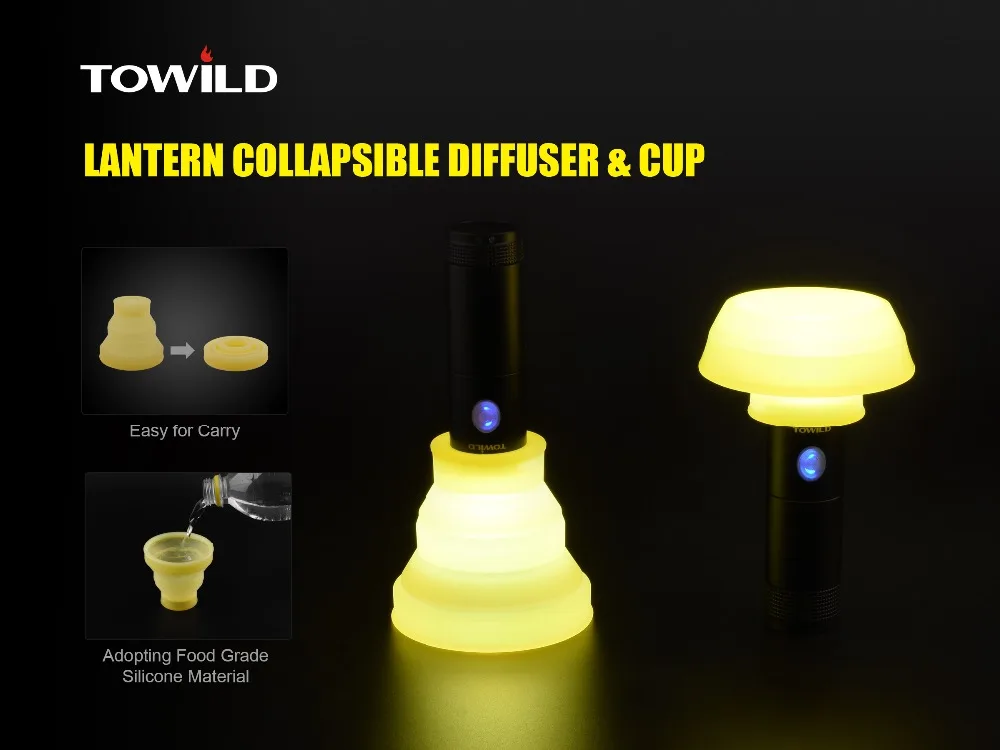 TOWILD torcia elettrica diffusore compatibile diametro è compreso tra 25 millimetri-30 millimetri