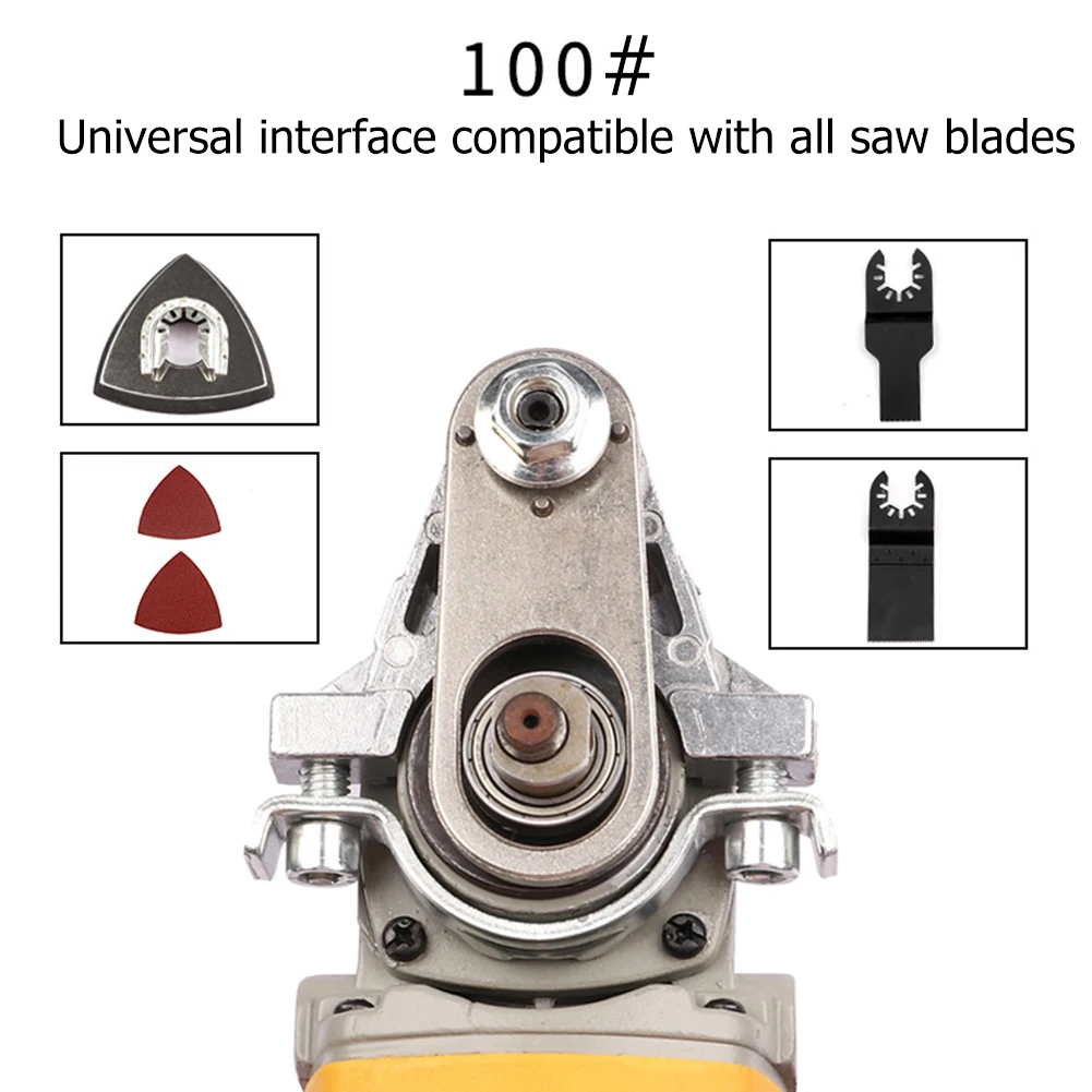 Amoladora angular de 14 piezas para ranuradora, adaptador de conversión de cabezal Universal con hoja de sierra para modelos de 100mm, herramienta de carpintería