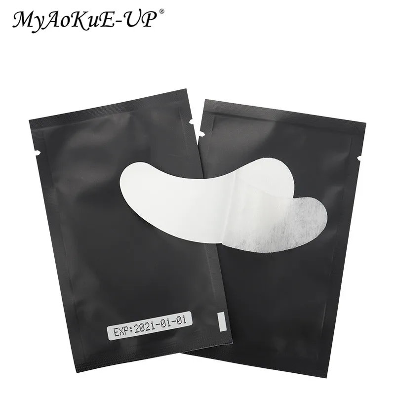 HOT 50/100 Paar Wimpernpads Gel-Patches für Wimpernverlängerung, Augenpad-Aufkleber, Kosmetik-Make-up-Tools – Detail 2
