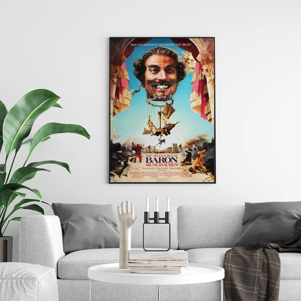 Tha Adventures of Baron Munchausen ملصق الفيلم ديكور المنزل طلاء جدران (بدون إطار) #3
