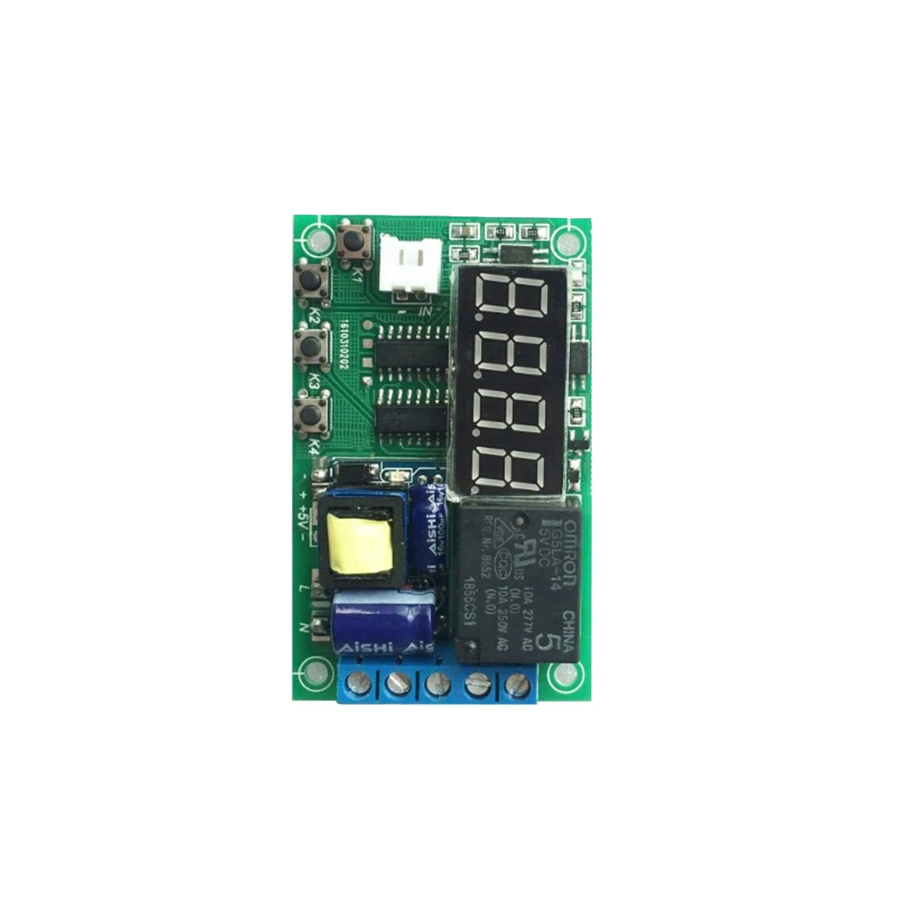 Taidacent Delay Time Relay 220V Relay Switch Timing Cycle Multi-function Delay Adjustable Time Digital Motor Protection Relay