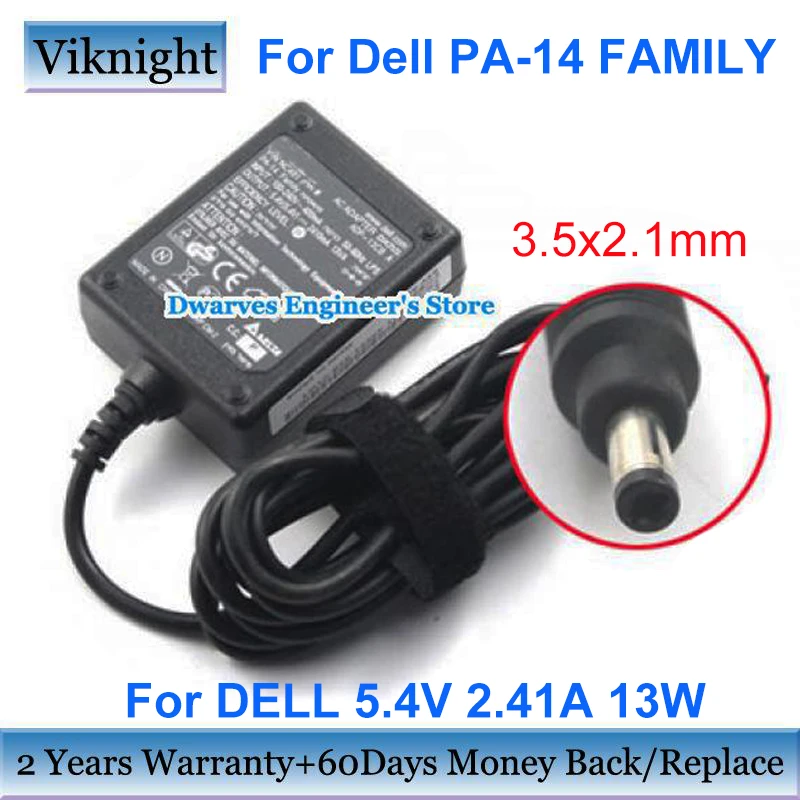 

Genuine For Dell AXIM X3 X3I X30 X50 X50V X51 X51V PA-14 Family 5.4V 2.41A AC Adapter ADP-13CB A T2411 ADP-13CB A 9W077 NC490