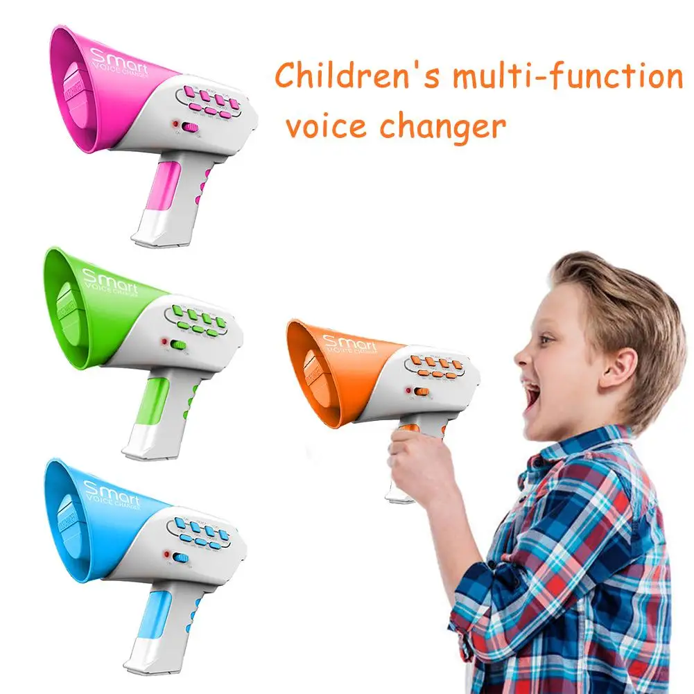 Children's Voice Changer New Multi-channel Voice Changer Toys Creative Funny Puzzle Handheld Loudspeaker Surprise Gift For Kids