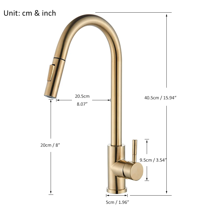 Pull Out Kitchen Faucets 360 Rotation Kitchen Mixer Tap Single Lever Mixer Tap Kitchen Sink Cold Hot Water Tap