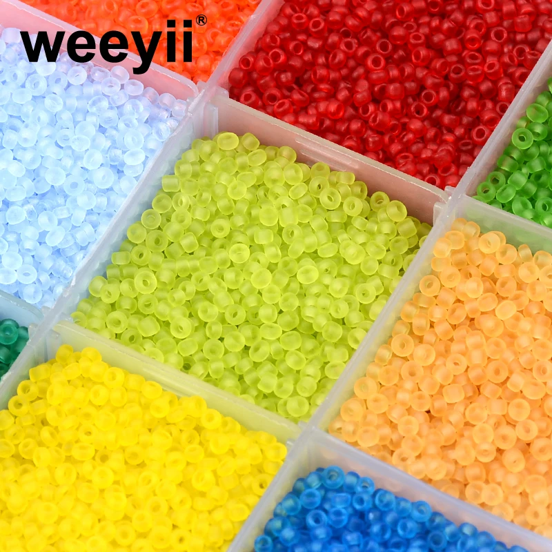 Approx.1000pcs 2mm Matte Transparent Czech Glass Beads  For Jewelry Making DIY Earring Bracelet Necklace Accessories Wholesale