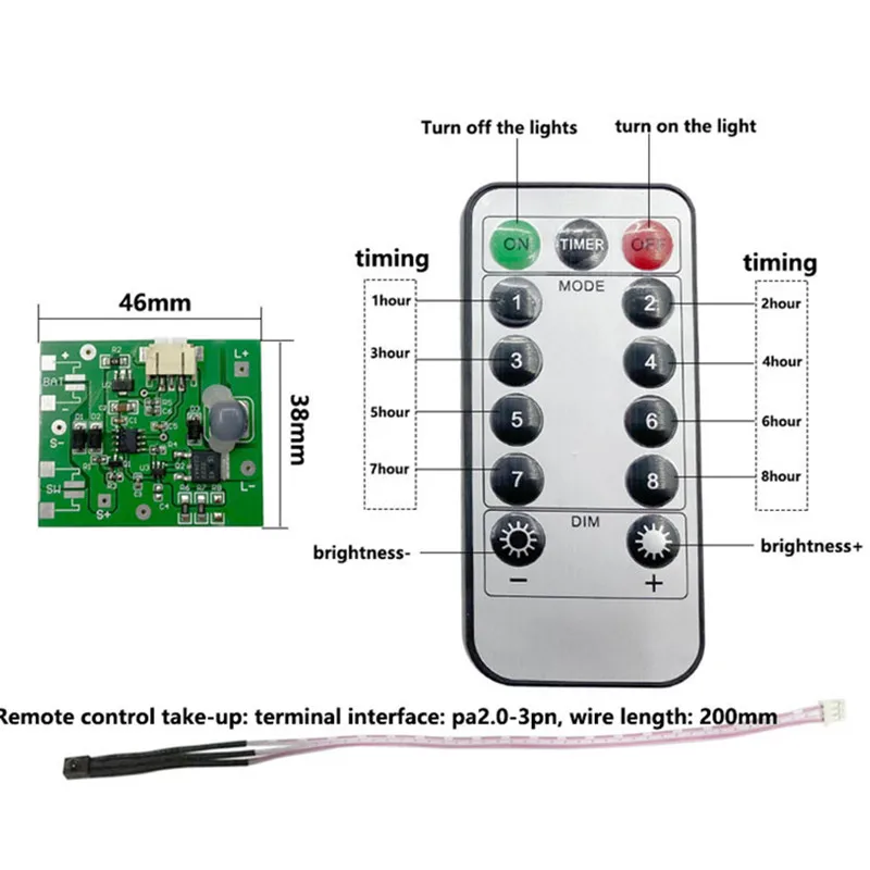 Solar lampe controller 3,7 V 7,4 V 11,1 V Solar Rampenlicht Controller Solar Flut Lampe controller